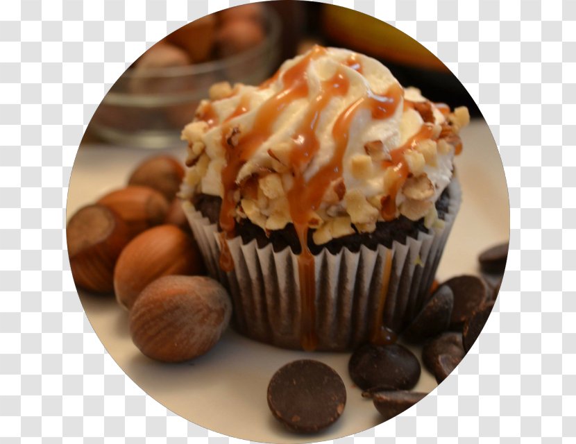 Praline Peanut Butter Cup Chocolate Truffle Cupcake Muffin Transparent PNG