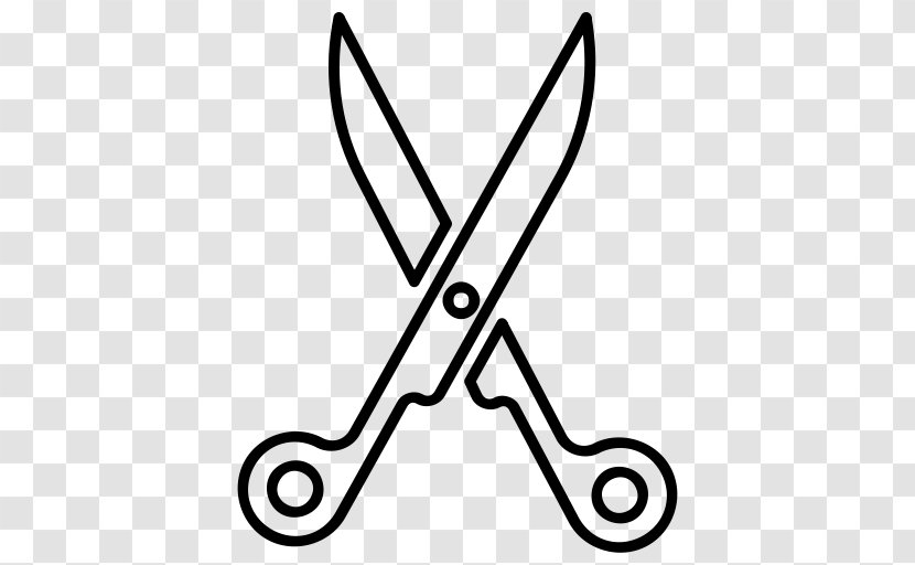 Scissors Symbol Hair-cutting Shears - Line Art - Scissor Transparent PNG