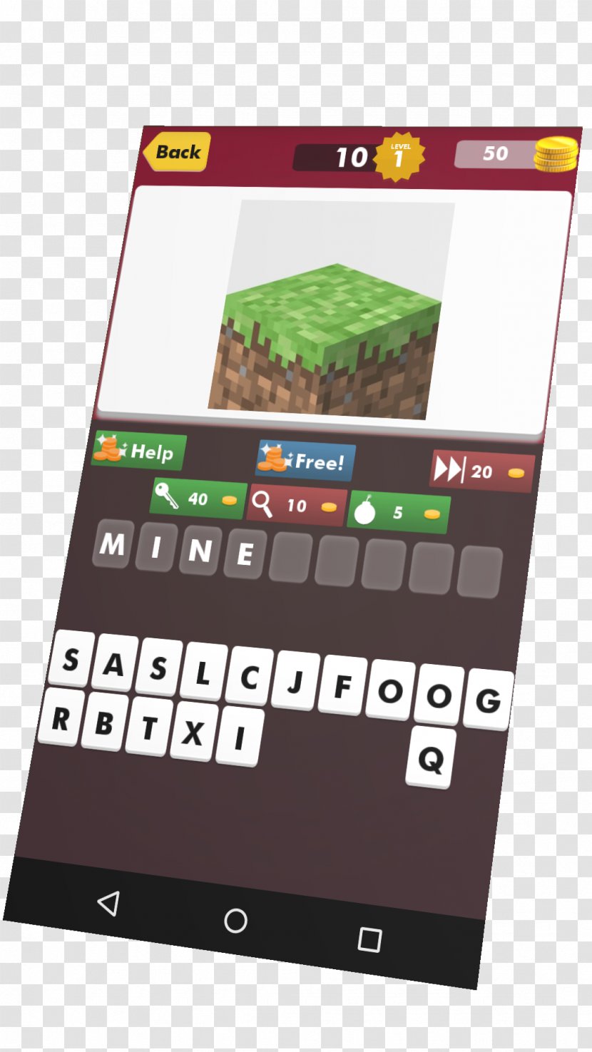 Minecraft Office Supplies Font - Equipment - United Crossword Clue Transparent PNG