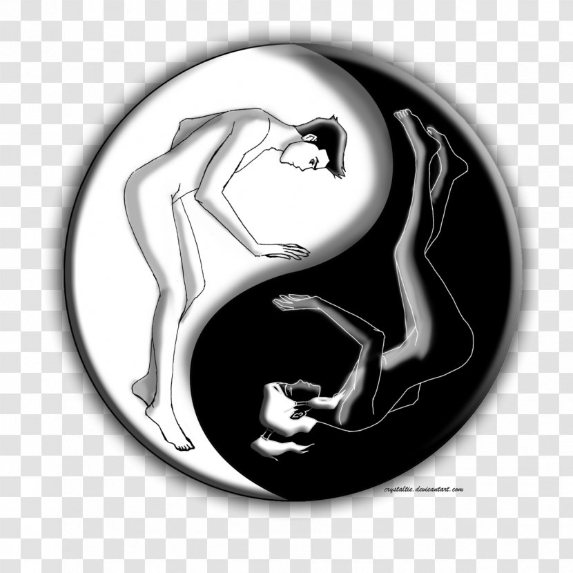 Yin And Yang Sigil Symbol Black White - Cutout - Yin-yang Transparent PNG