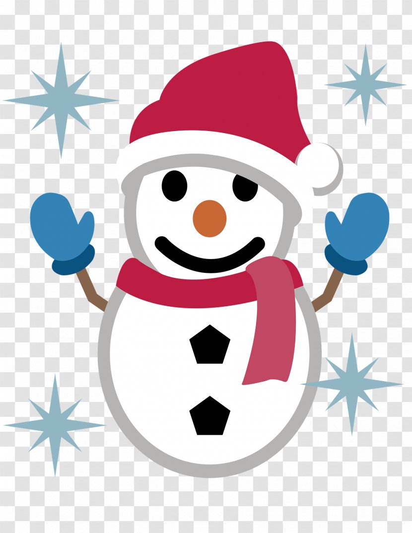 Emoji Snowman Sticker Christmas Text Messaging - Artwork Transparent PNG