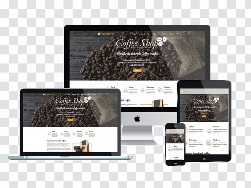 Responsive Web Design Joomla Template Bootstrap - Menu - Coffee Theme Transparent PNG