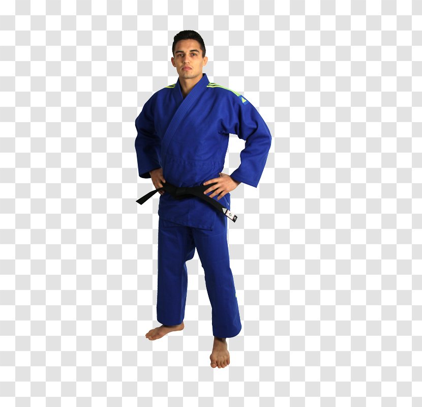 Dobok Blue Clothing Robe Sleeve - Costume - Adidas Transparent PNG