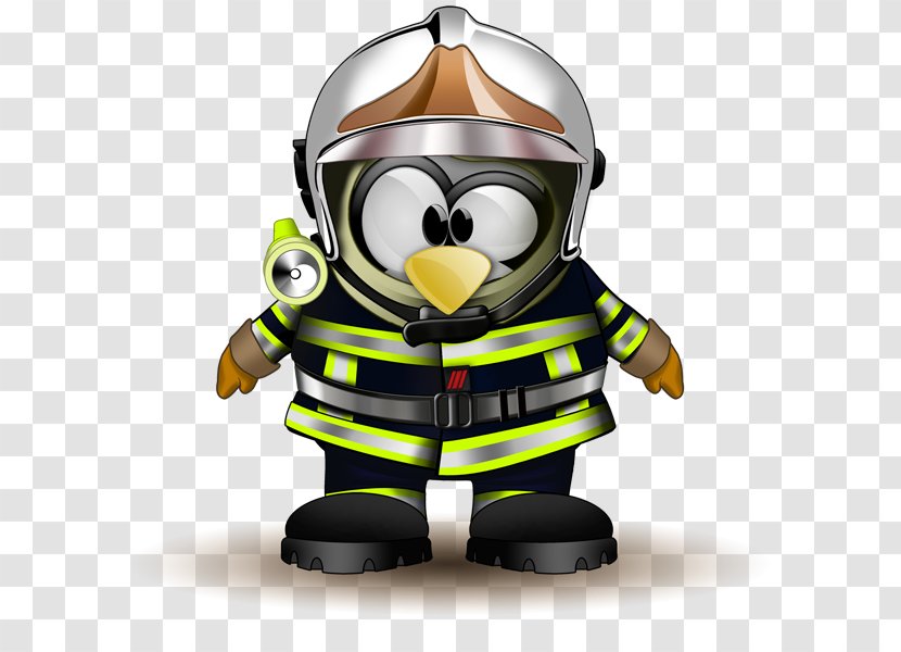 Junior Firefighter Fire Station Tux Sapper - Robot Transparent PNG