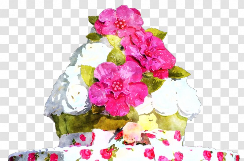 Floral Design Watercolor Painting Cut Flowers - Cancer Research Institute - Cake Watercolour Transparent PNG