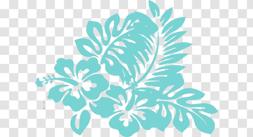 Hibiscus Drawing Clip Art - Flowering Plant - Tropical Flower Drawings Transparent PNG