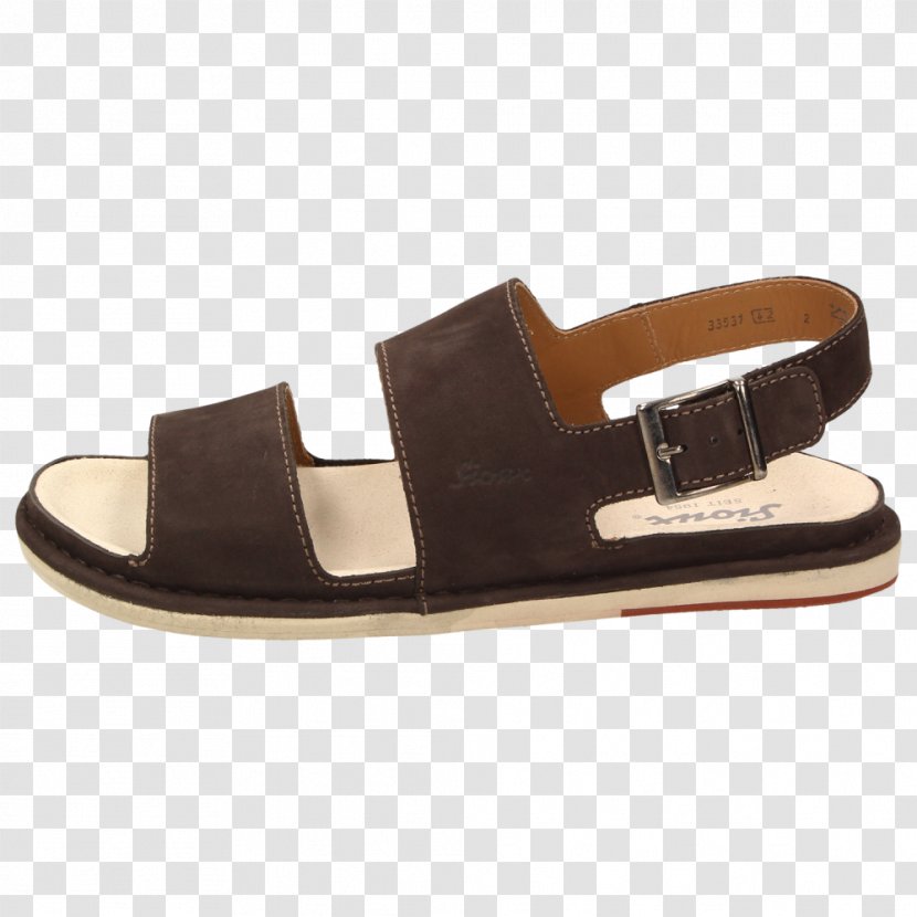 Sandal Shoe Slide Leather Brown - Men's Shoes Transparent PNG
