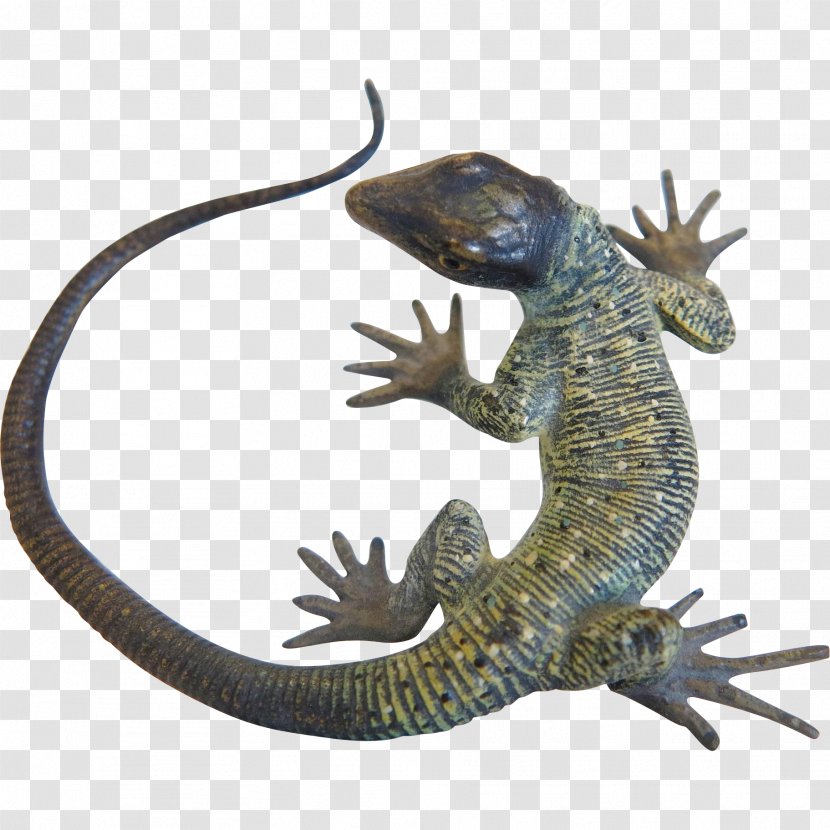 Lizard Common Iguanas Bronze Sculpture Reptile - Fauna Transparent PNG