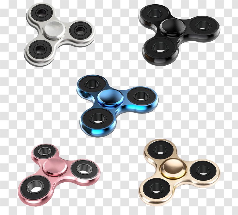 Fidget Spinner Aluminium Fidgeting Metal Cube Transparent PNG