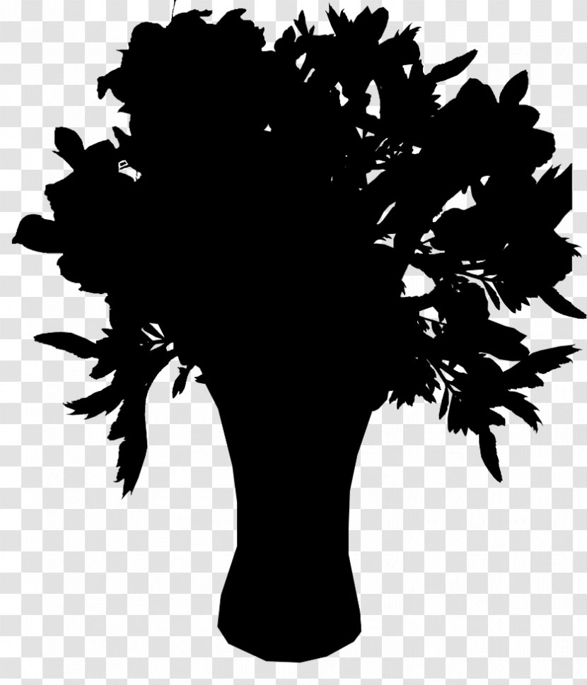 Black Silhouette Font Flowering Plant - Tree Transparent PNG