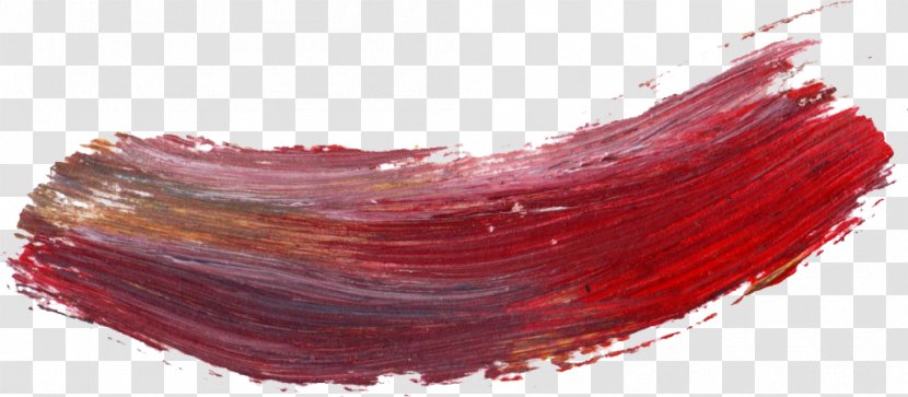 Paint Brushes Image Transparency - Red - Brush Stroke Transparent PNG