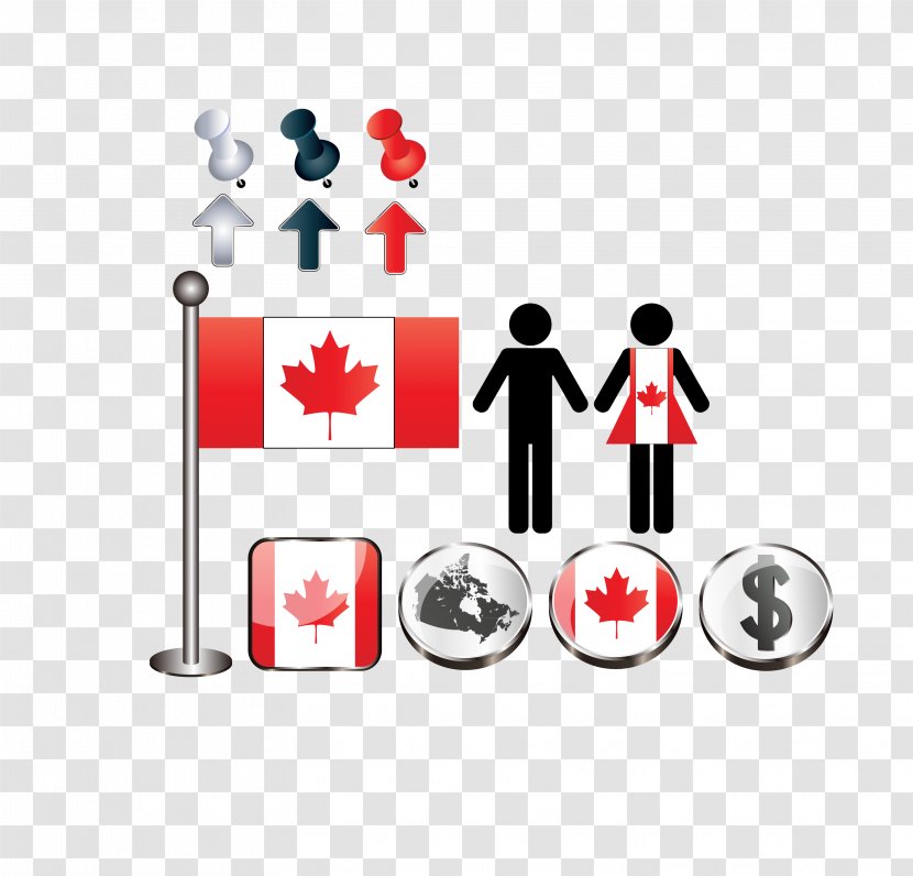 Flag Of Canada Maple Leaf Arms National Emblem - Logo Transparent PNG