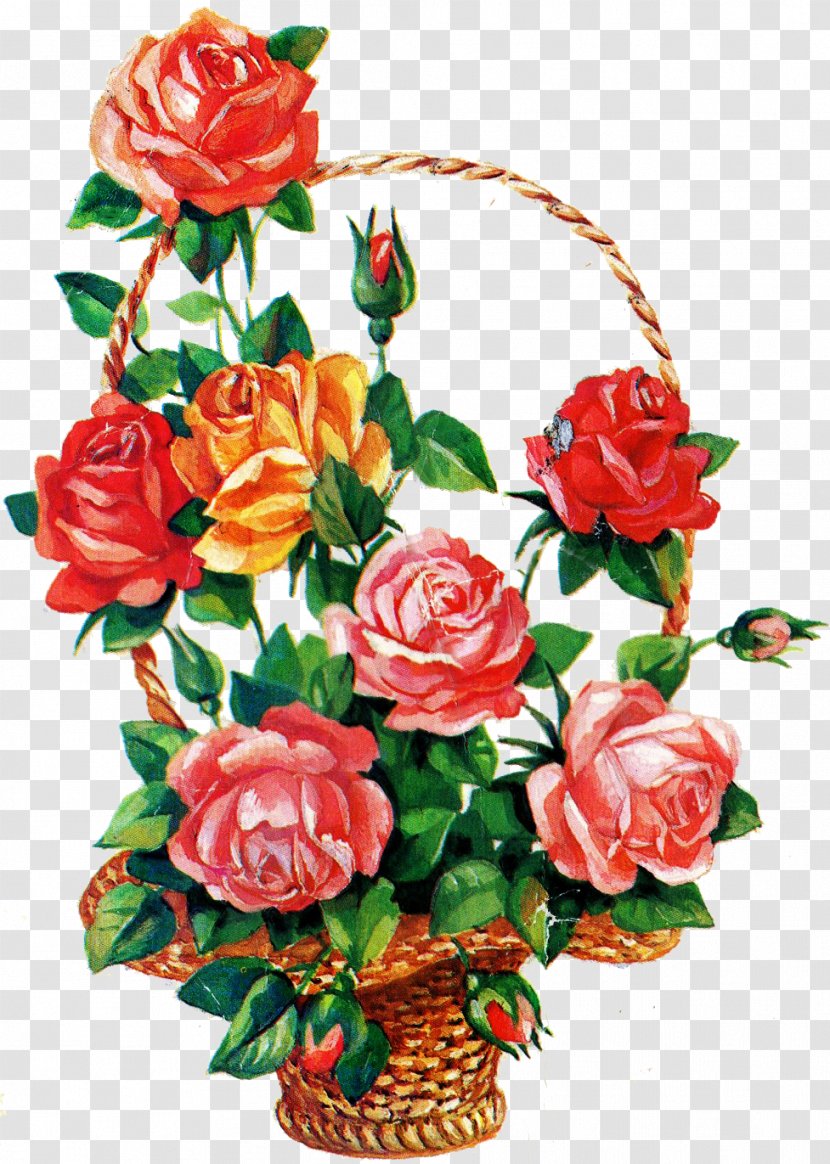 Flower Bouquet Birthday Garden Roses Ansichtkaart - Pink Family - Rose Transparent PNG