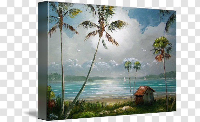 Painting Lake Tropics Tropical Cyclone Image - Picture Frames Transparent PNG