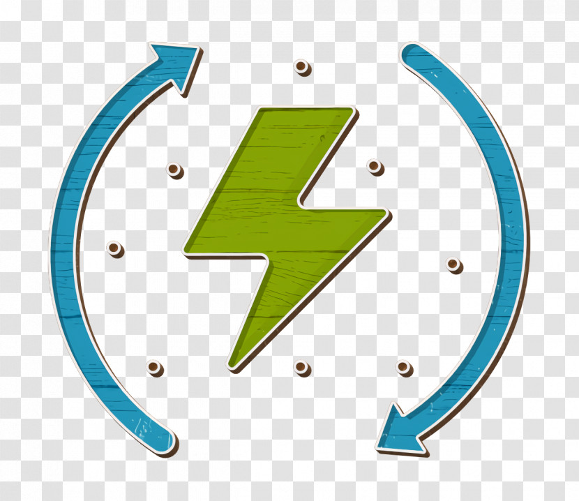Reneweable Energy Icon Recycle Icon Ecology And Environment Icon Transparent PNG