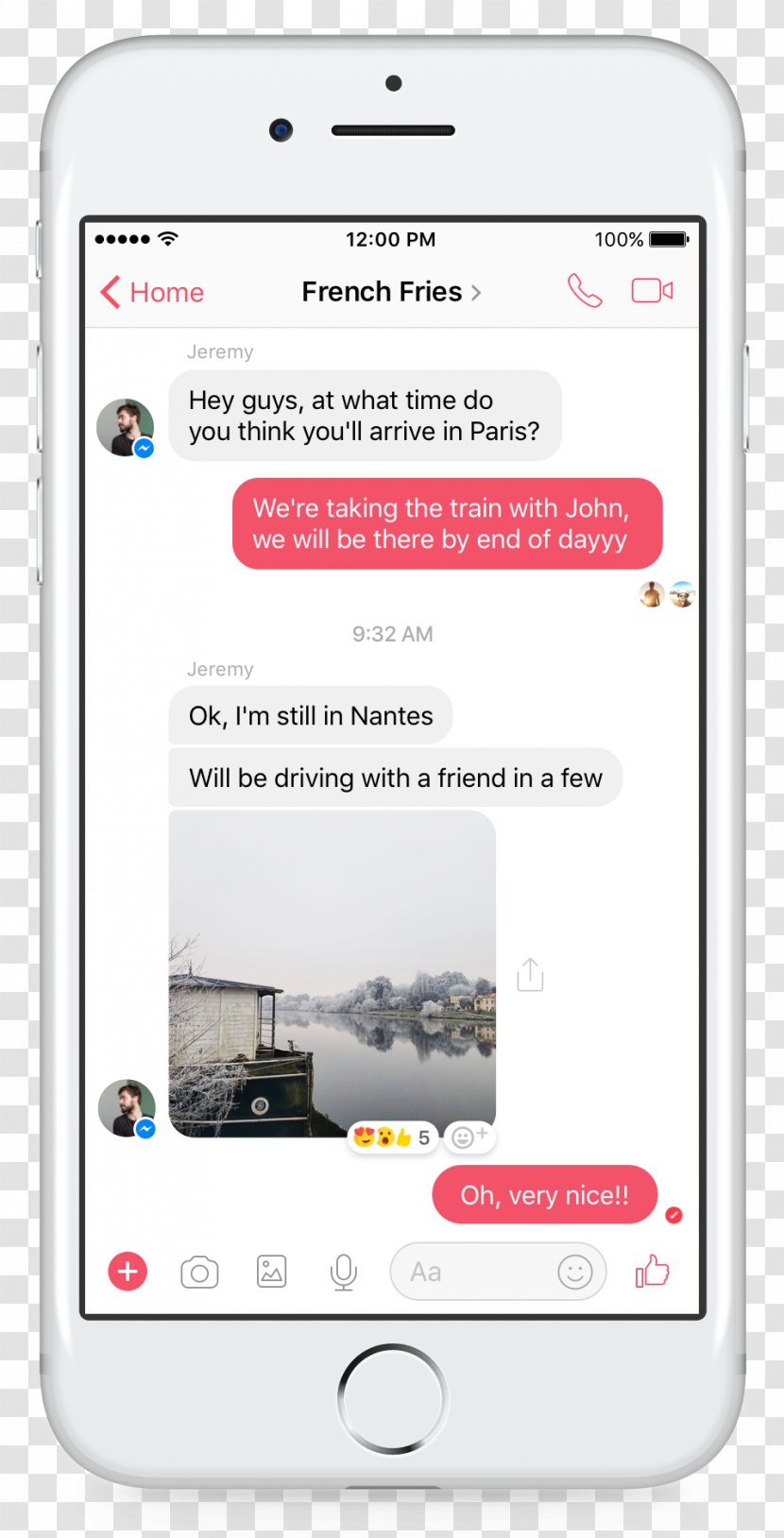 Facebook Messenger Conversation Instant Messaging Message - Portable Media Player - Emoji Transparent PNG