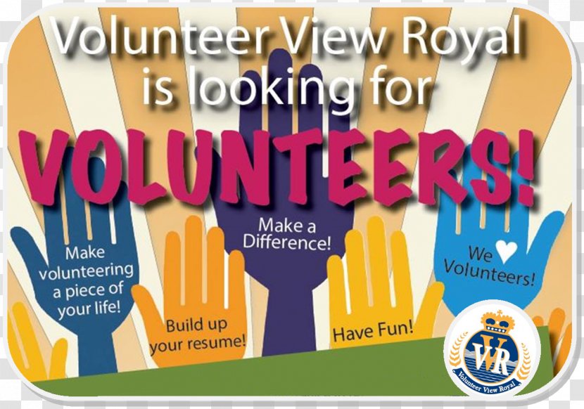 View Royal Volunteering Community Brand Font - Parks - Volunteer Management Transparent PNG