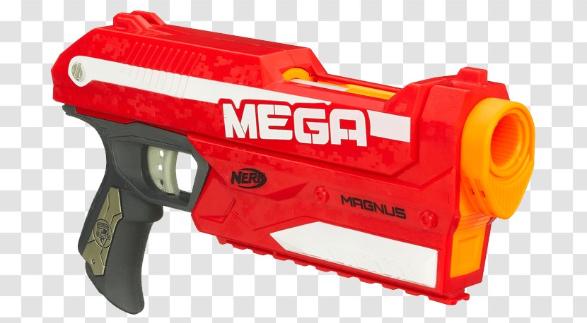 NERF N-Strike Elite Mega Magnus Blaster Toy - Water Gun - Nerf Transparent PNG