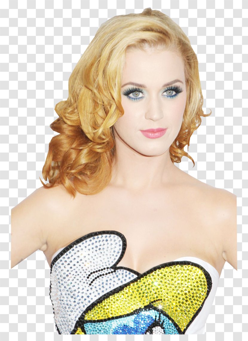 Katy Perry Blond Hairstyle Human Hair Color Pixie Cut - Heart Transparent PNG