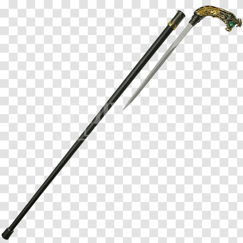 Assistive Cane Swordstick Walking Stick Costume Crosier - Ski Poles - Golden Axe Transparent PNG