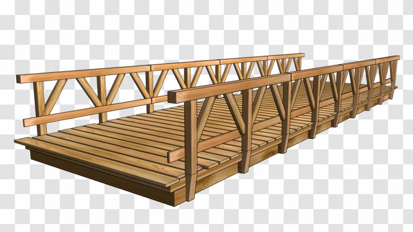 Wood Timber Bridge Lumber Covered Transparent PNG