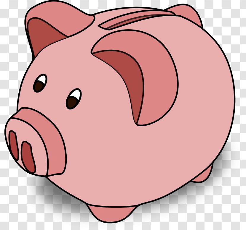 Domestic Pig Piggy Bank Cartoon Clip Art - Coin - Pic Transparent PNG