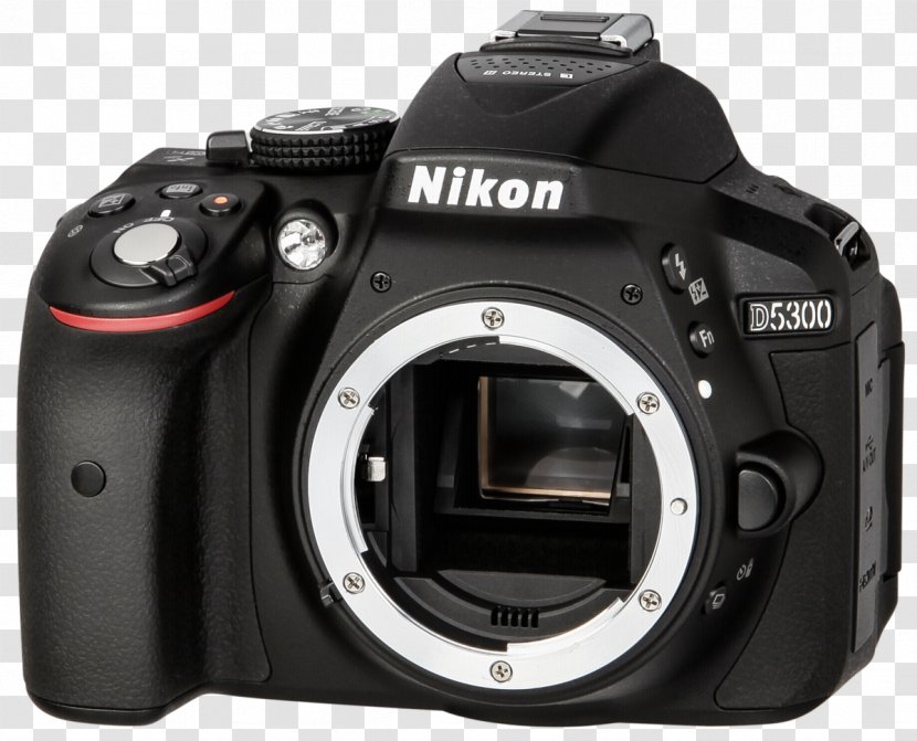 Digital SLR Camera Lens Nikon D5300 Black 2.3 KG Single-lens Reflex - Drawings Samsung Wireless Headset Transparent PNG