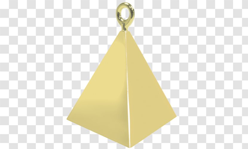 Toy Balloon Weight Pyramid Gold - Blue Transparent PNG