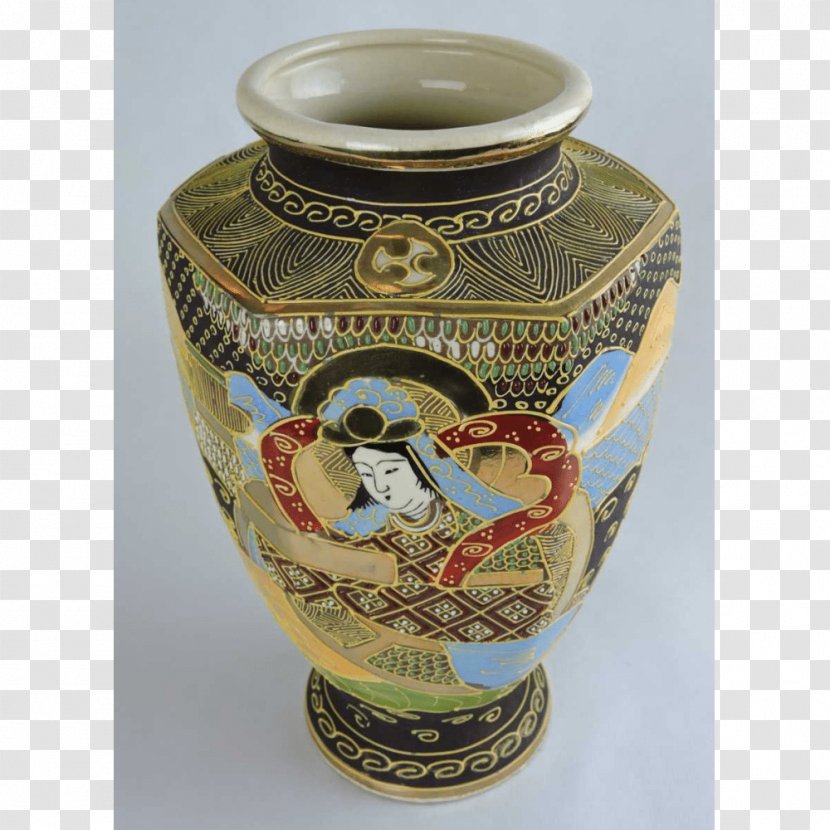 Vase Pottery Porcelain Urn - Hand-painted Scene Transparent PNG