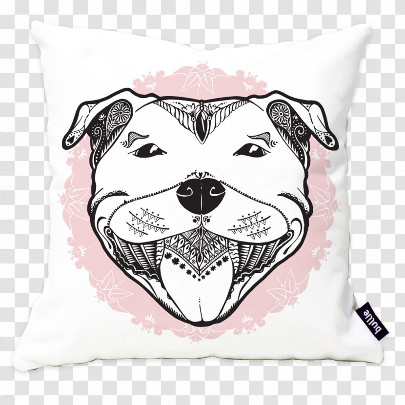 Cushion Throw Pillows Staffordshire Bull Terrier - Dog Transparent PNG