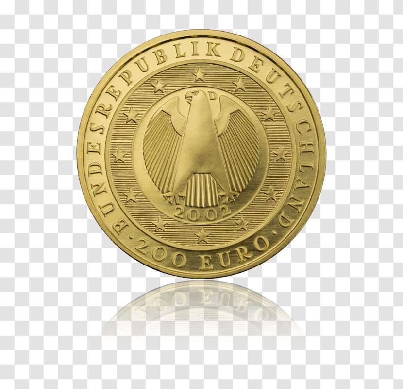 Gold Coin Germany Euro Transparent PNG