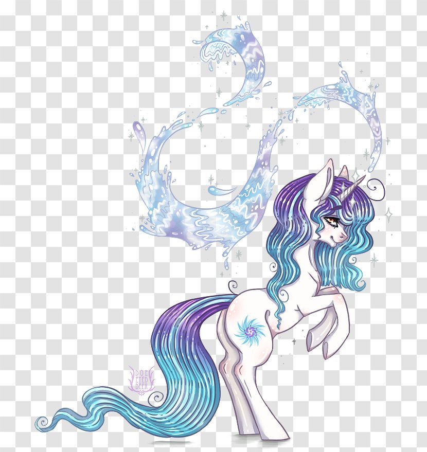 Horse Mermaid Illustration Unicorn Cartoon - Watercolor Transparent PNG