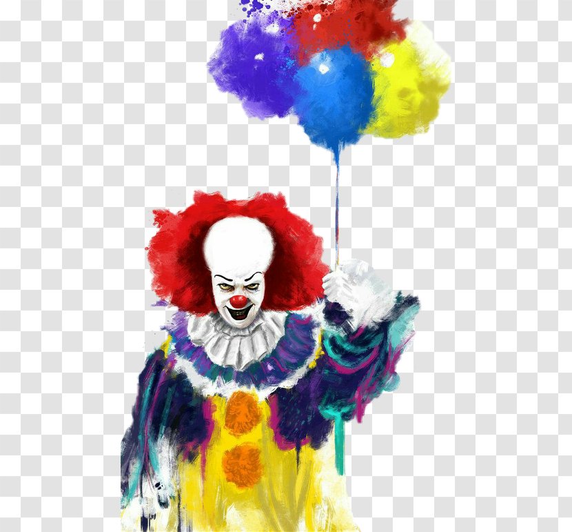 It Stephen King Clown Art Horror - Performing Arts - Pennywise Drawing Transparent PNG
