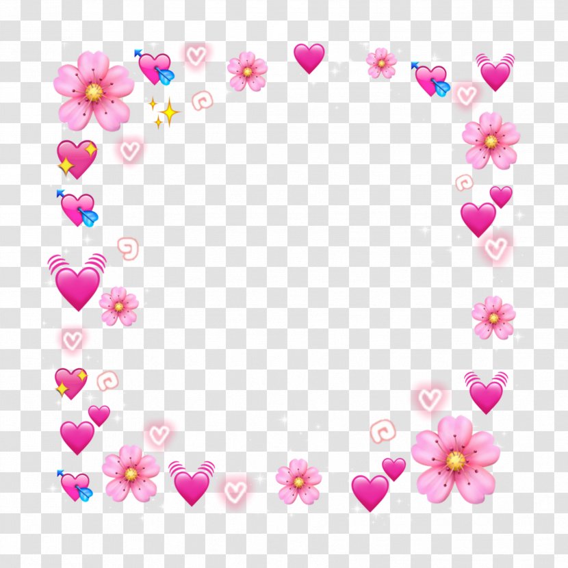 Background Heart Emoji - Internet Meme - Pink Love Transparent PNG