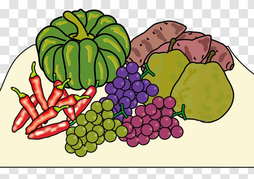 Grape Autumn Vegetable Harvest Clip Art Transparent PNG
