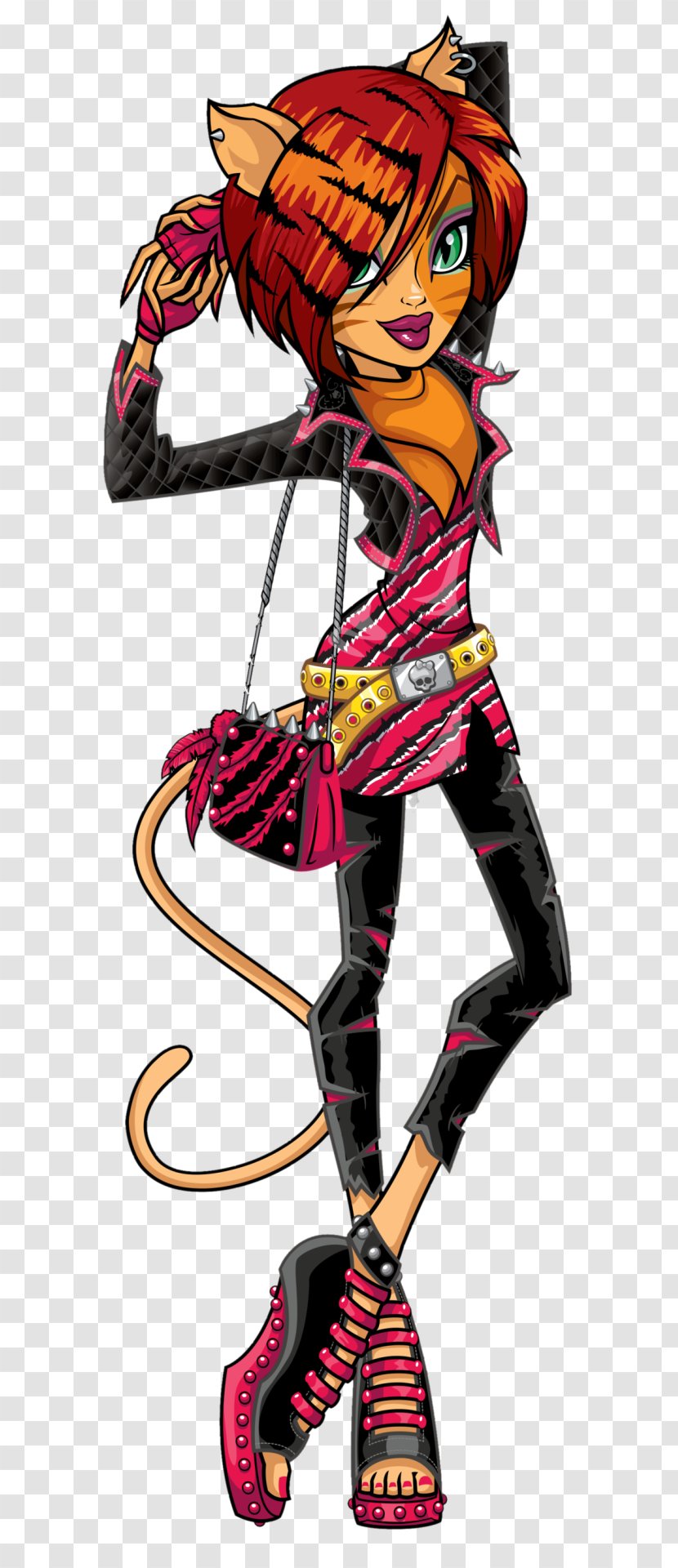 Monster High Freak Du Chic Toralei Doll Frankie Stein - Fictional Character Transparent PNG
