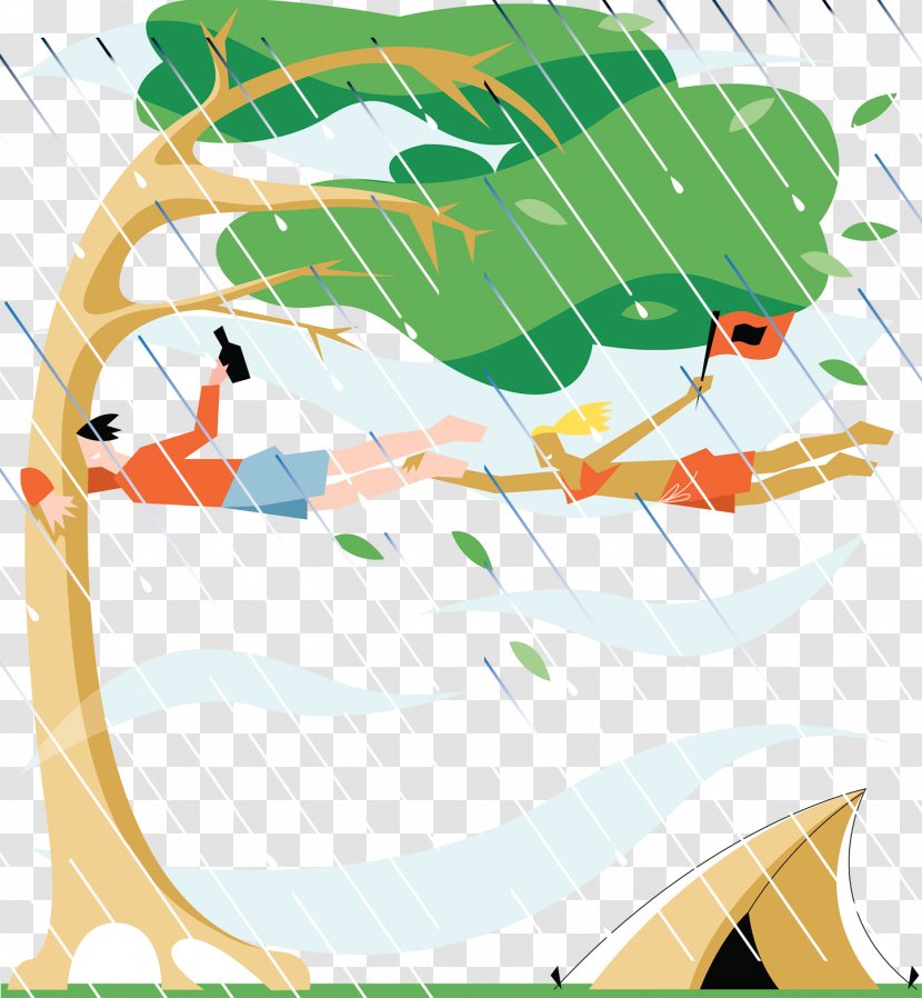 Storm Wind Illustration - Grass - Stormy Storms Transparent PNG