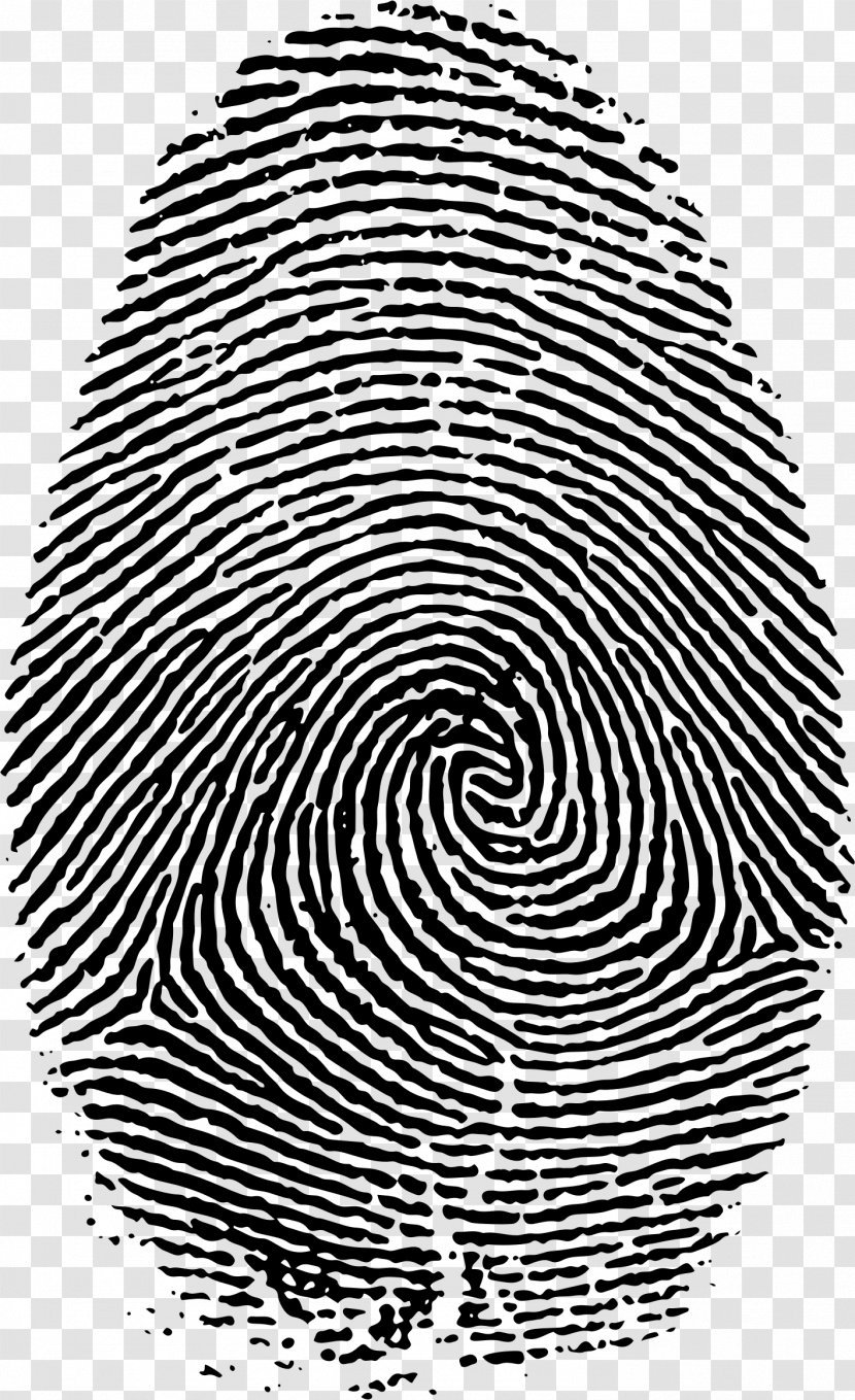 Fingerprint Live Scan - Monochrome - Big Transparent PNG
