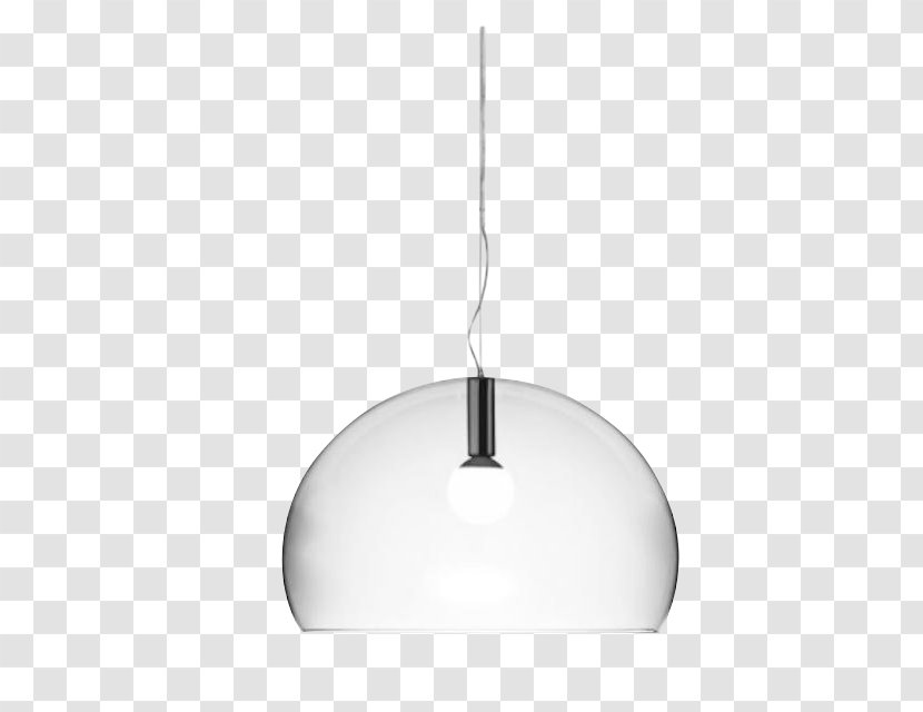 Kartell FL/Y Lamp - Incandescent Light Bulb - Big Ceiling LightChrome 09095XX Pendant Neutra LampLamp Transparent PNG