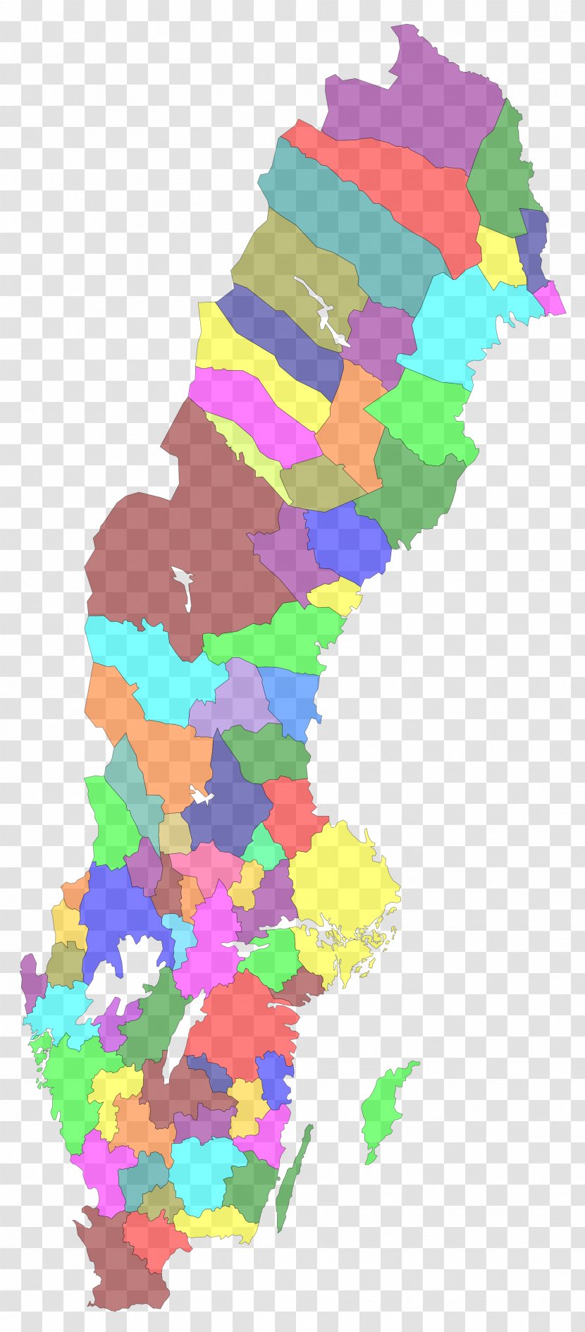 Ljusdal FA-region Sveriges Indelning - Lands Of Sweden - Pink Transparent PNG