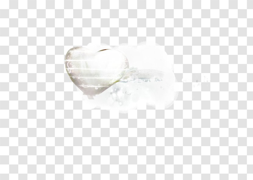 Heart - White - Crystal Transparent PNG