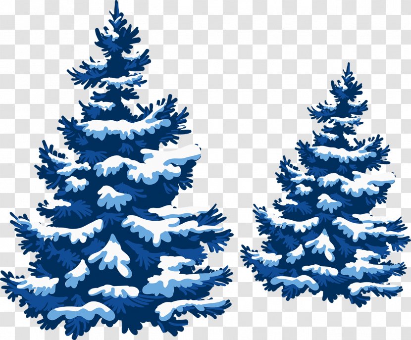 Christmas Tree Clip Art - Blue Transparent PNG