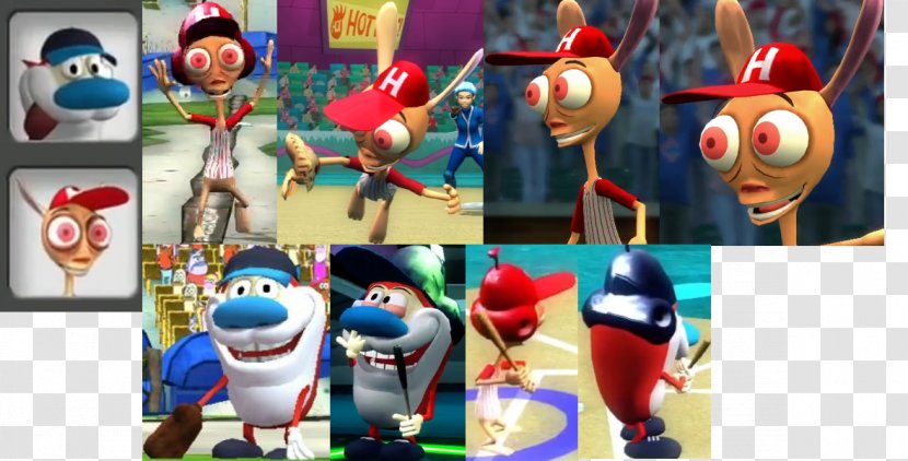 Nicktoons MLB Ren And Stimpy The & Show: Buckaroo$! Stimpson J. Cat Höek - Action Figure Transparent PNG