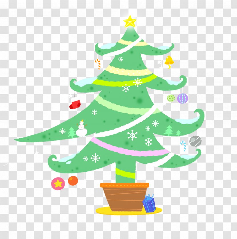 Christmas Tree Chemical Element Cartoon Transparent PNG