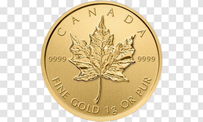 Perth Mint Canadian Gold Maple Leaf Libertad Coin - Bullion - Cookies Transparent PNG