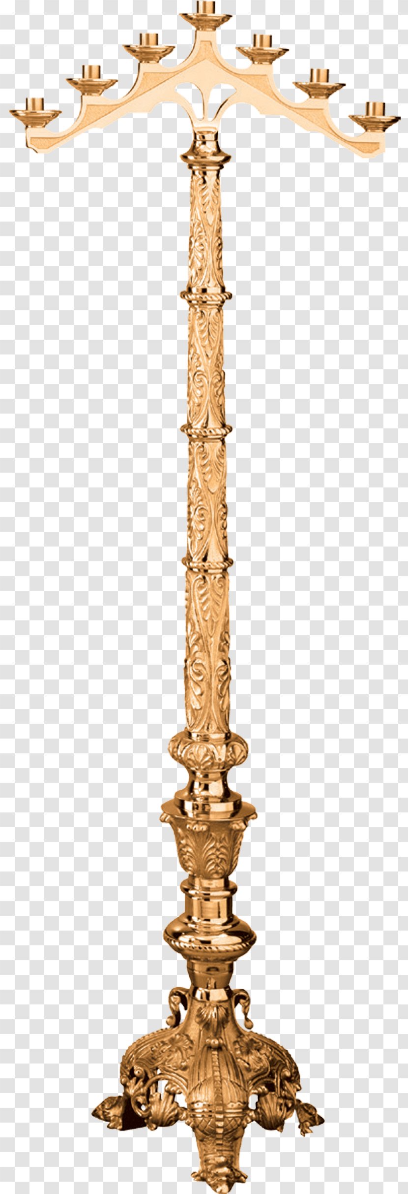 Crucifix 01504 Candelabra Floor Arm - Metal Transparent PNG