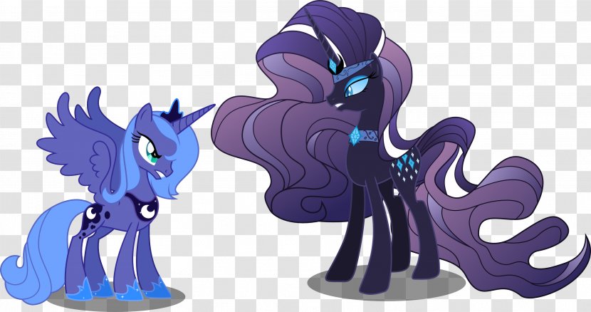 Rarity Princess Luna My Little Pony: Friendship Is Magic Fandom Nightmare - Figurine - Blue Pony Transparent PNG