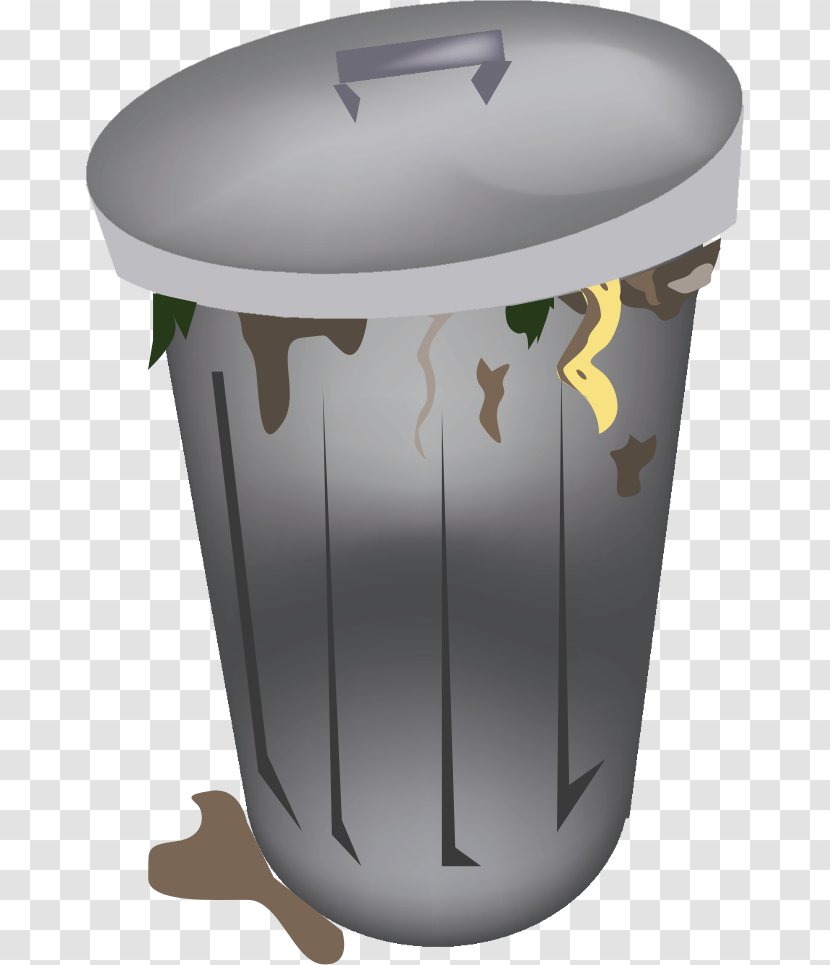 Rubbish Bins & Waste Paper Baskets Garbage Truck Management Clip Art - Office - Trash Can Transparent PNG