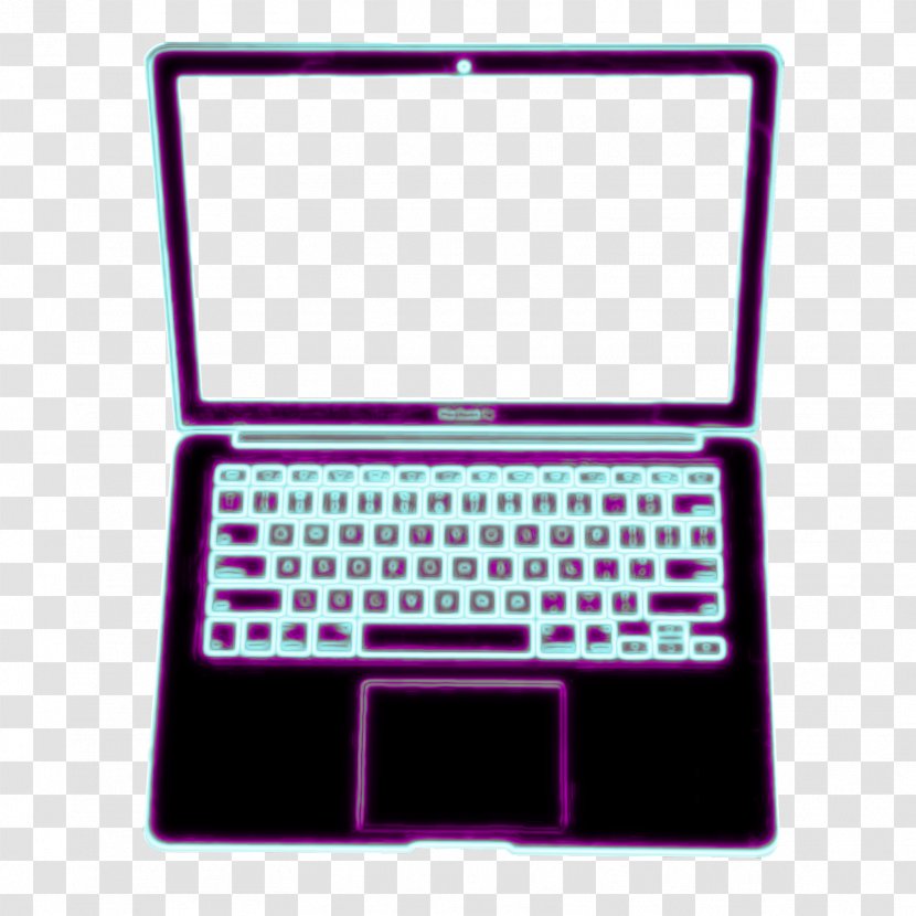 Laptop Computer - Magenta Transparent PNG