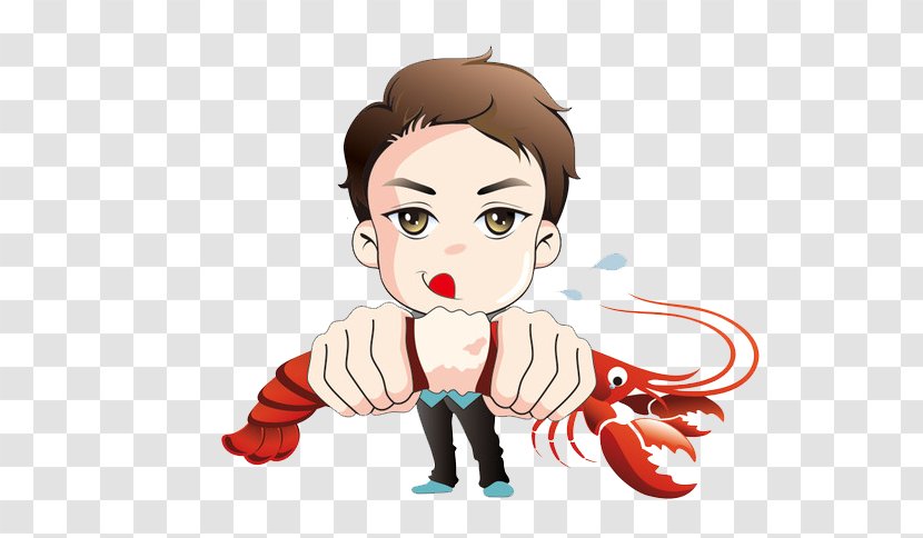 Palinurus Elephas Lobster Illustration - Heart - The Boy Eats Tail Transparent PNG
